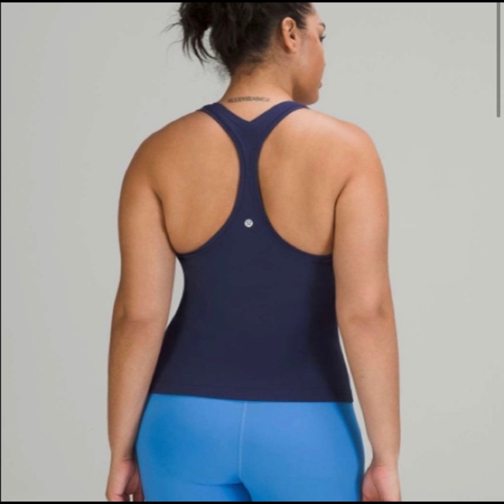BRAND NEW Lululemon cool RB Short Tank size 8 in Night Sea Blue